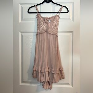 Dusty rose backless dress
